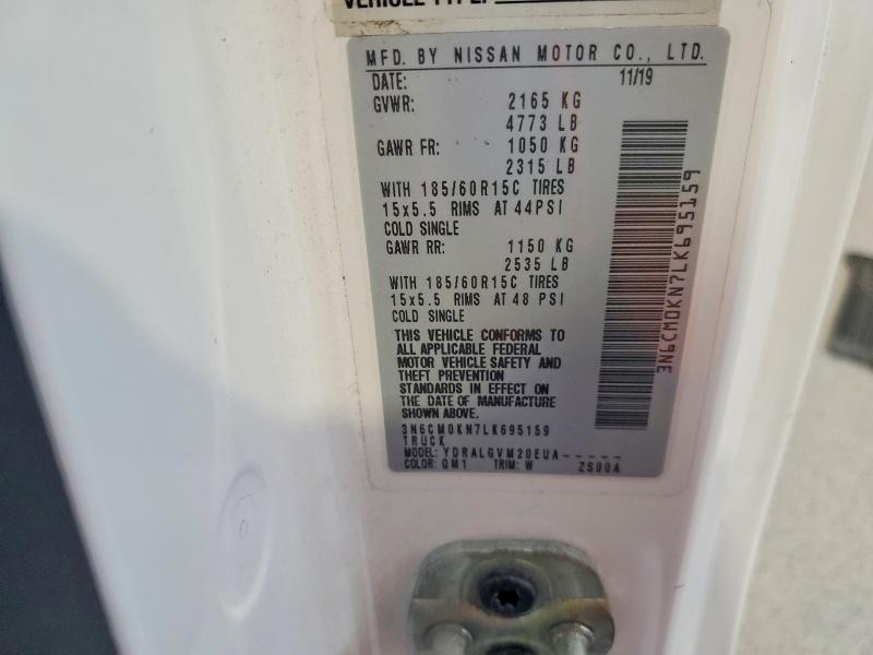 Aukcja sprzedaży 2020 Nissan Nv200, vin: 3N6CM0KN7LK695159, numer aukcji: 55698636