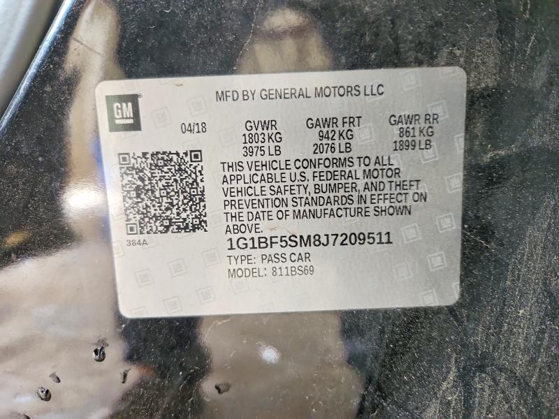 Продажа на аукционе авто 2018 Chevrolet Cruze, vin: 1G1BF5SM8J7209511, номер лота: 55468596