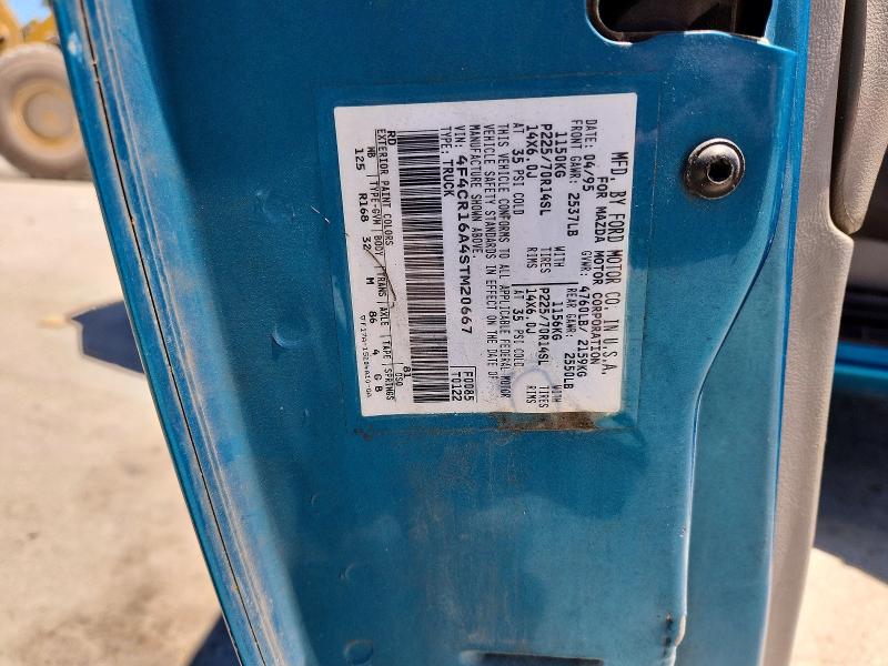 1995 Mazda B2300 მანქანა იყიდება აუქციონზე, vin: 4F4CR16A4STM20667, აუქციონის ნომერი: 55790986