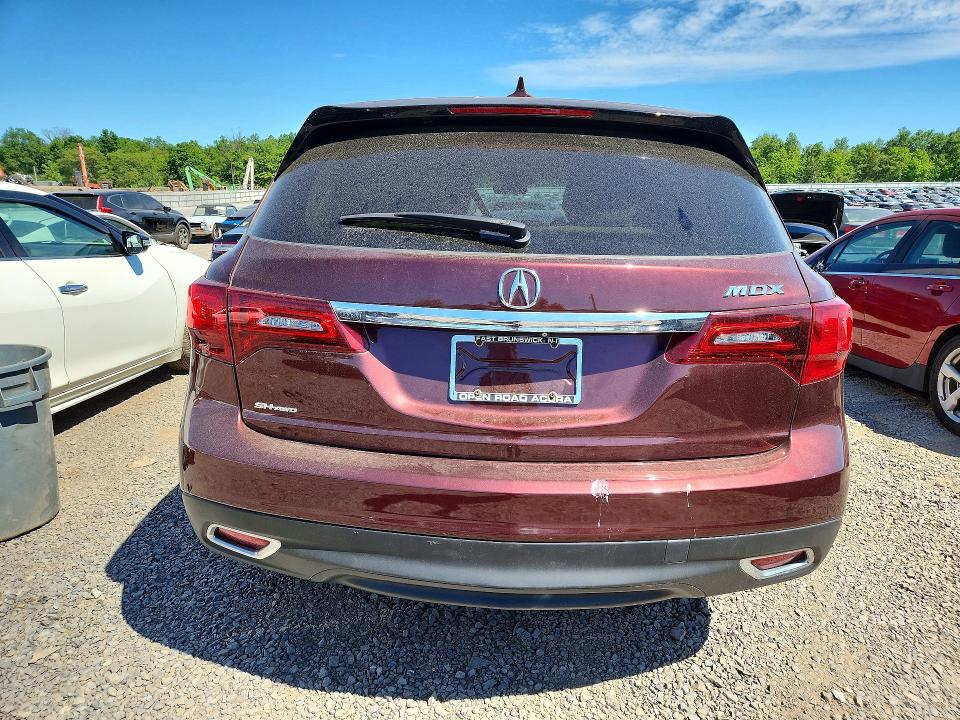 55817346 :رقم المزاد ، 5FRYD4H43GB013051 vin ، 2016 Acura Mdx مزاد بيع