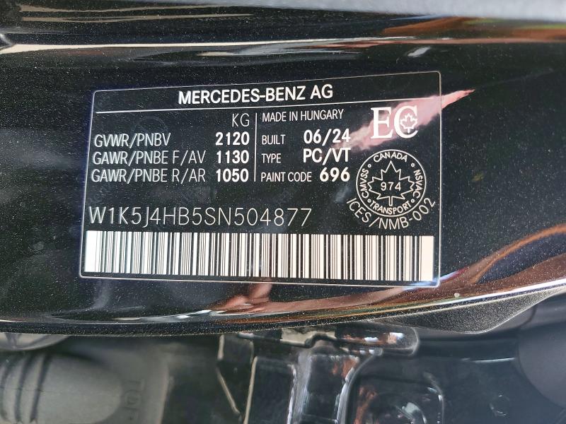 Продажа на аукционе авто 2025 Mercedes-benz Cla, vin: W1K5J4HB5SN504877, номер лота: 55971756