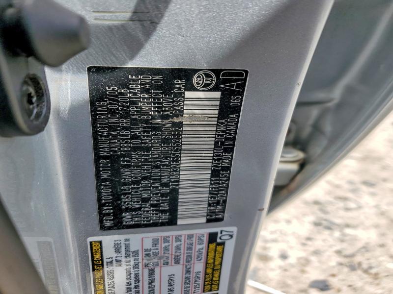 56933046 :رقم المزاد ، 2T1BR32E55C552552 vin ، 2005 Toyota Corolla مزاد بيع