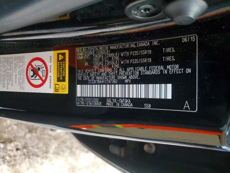 Продажа на аукционе авто 2015 Lexus Rx, vin: 2T2ZK1BA4FC197360, номер лота: 53442206