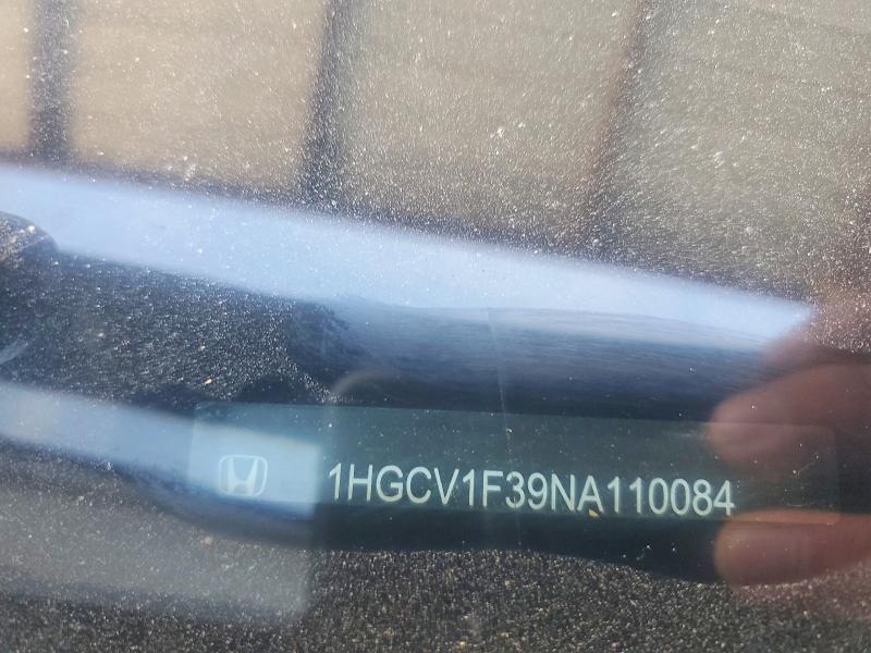 Aukcja sprzedaży 2022 Honda Accord, vin: 1HGCV1F39NA110084, numer aukcji: 55907646