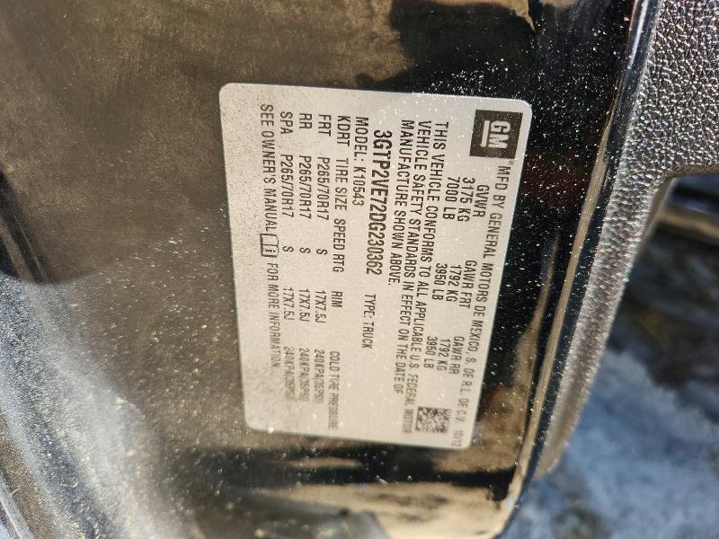 55778286 :رقم المزاد ، 3GTP2VE72DG230362 vin ، 2013 Gmc Sierra مزاد بيع