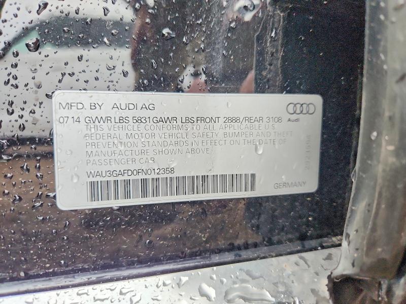 Продаж на аукціоні авто 2015 Audi A8, vin: WAU3GAFD0FN012358, номер лоту: 55783376