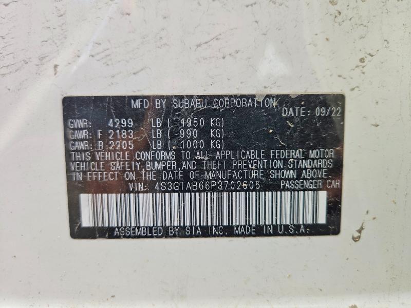 Продажа на аукционе авто 2023 Subaru Impreza, vin: 4S3GTAB66P3702605, номер лота: 55128286