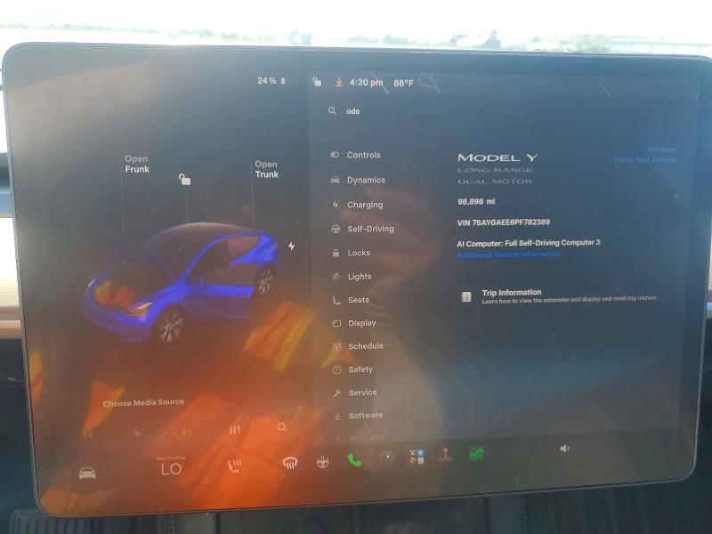 Aukcja sprzedaży 2023 Tesla Model Y, vin: 7SAYGAEE6PF782389, numer aukcji: 57502536