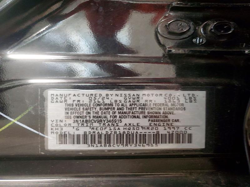 Aukcja sprzedaży 2024 Nissan Sentra, vin: 3N1AB8CV9RY346915, numer aukcji: 58630296