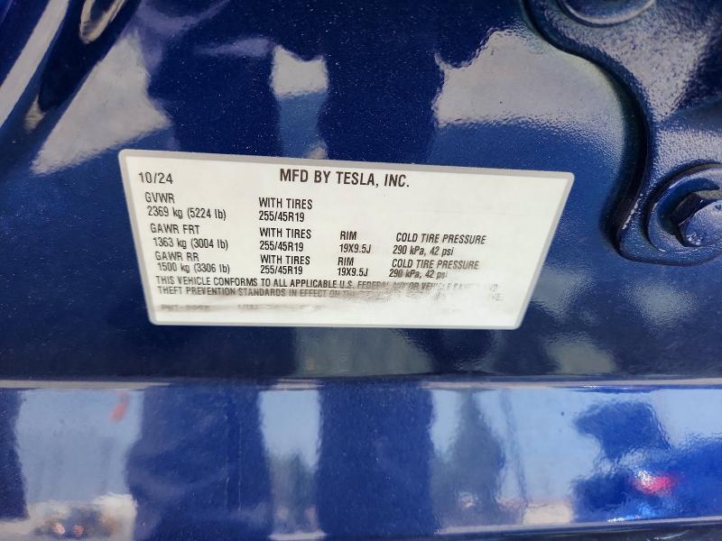 53393376 :رقم المزاد ، 7SAYGDEE9SF219007 vin ، 2025 Tesla Model Y مزاد بيع