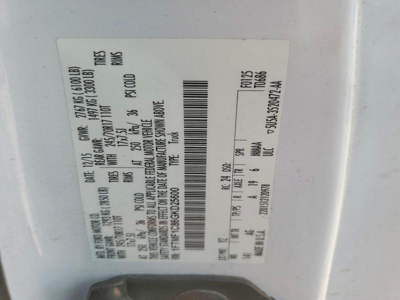 56335336 :رقم المزاد ، 1FTMF1C86GKD25600 vin ، 2016 Ford F150 مزاد بيع