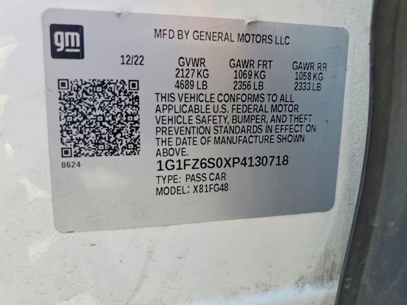 Aukcja sprzedaży 2023 Chevrolet Bolt Euv, vin: 1G1FZ6S0XP4130718, numer aukcji: 55472226