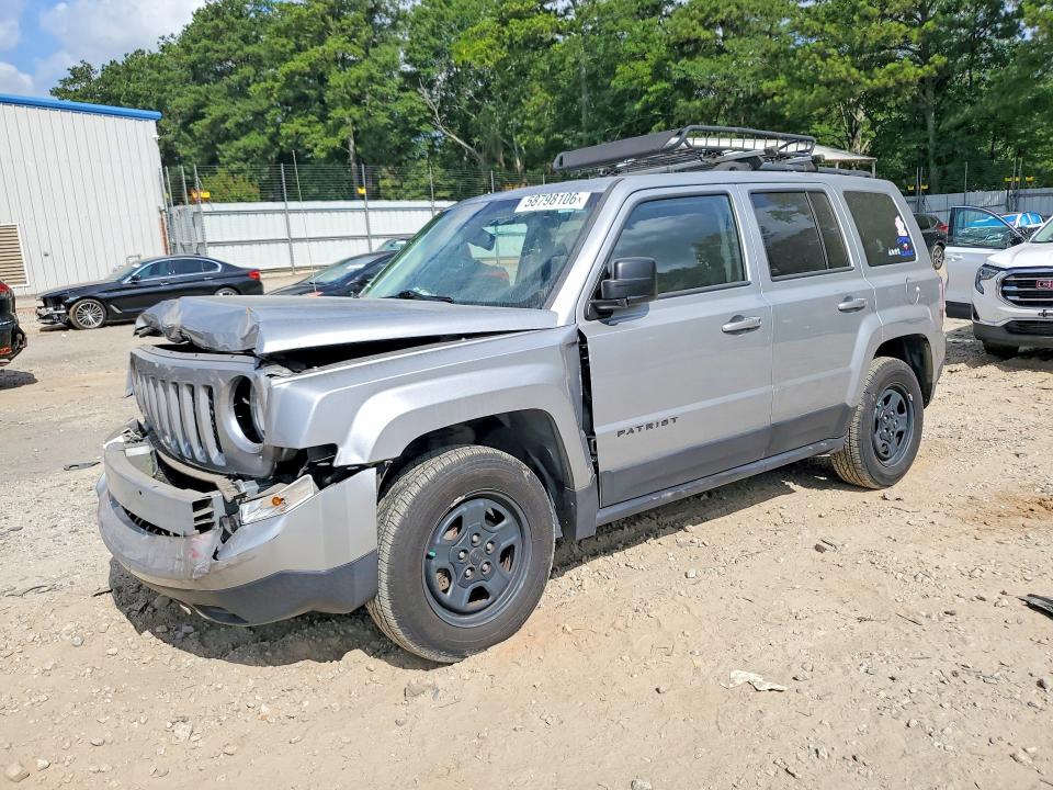 Aukcja sprzedaży 2017 Jeep Patriot, vin: 1C4NJPBB6HD141556, numer aukcji: 58798106