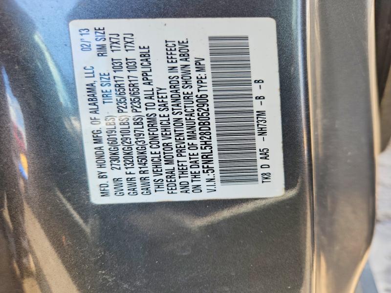 2013 Honda Odyssey მანქანა იყიდება აუქციონზე, vin: 5FNRL5H28DB052906, აუქციონის ნომერი: 58069386