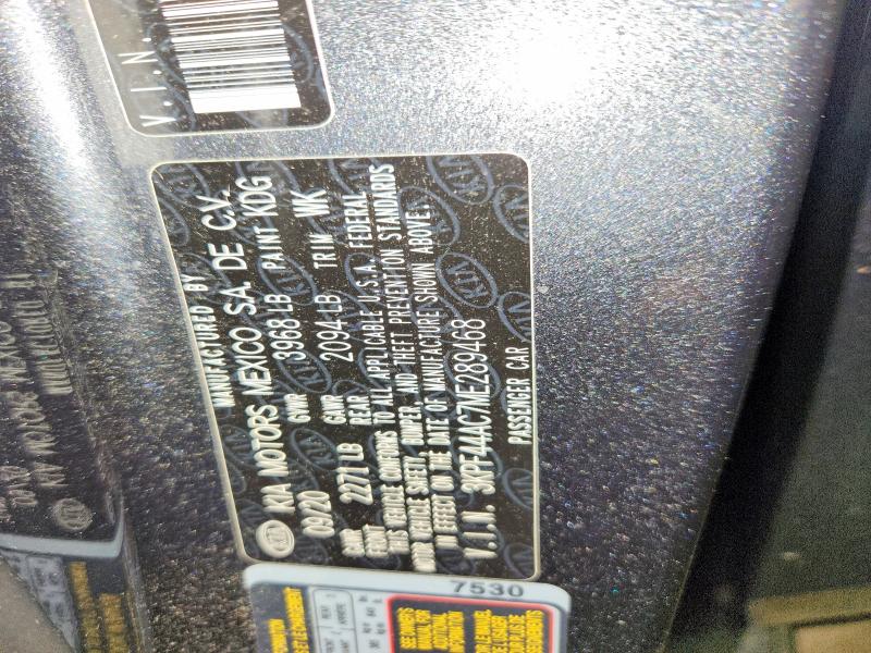 2021 Kia Forte მანქანა იყიდება აუქციონზე, vin: 3KPF44AC7ME289468, აუქციონის ნომერი: 55557486
