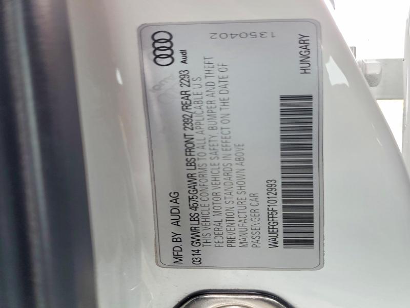2015 Audi A3 მანქანა იყიდება აუქციონზე, vin: WAUEFGFF5F1012993, აუქციონის ნომერი: 57602896