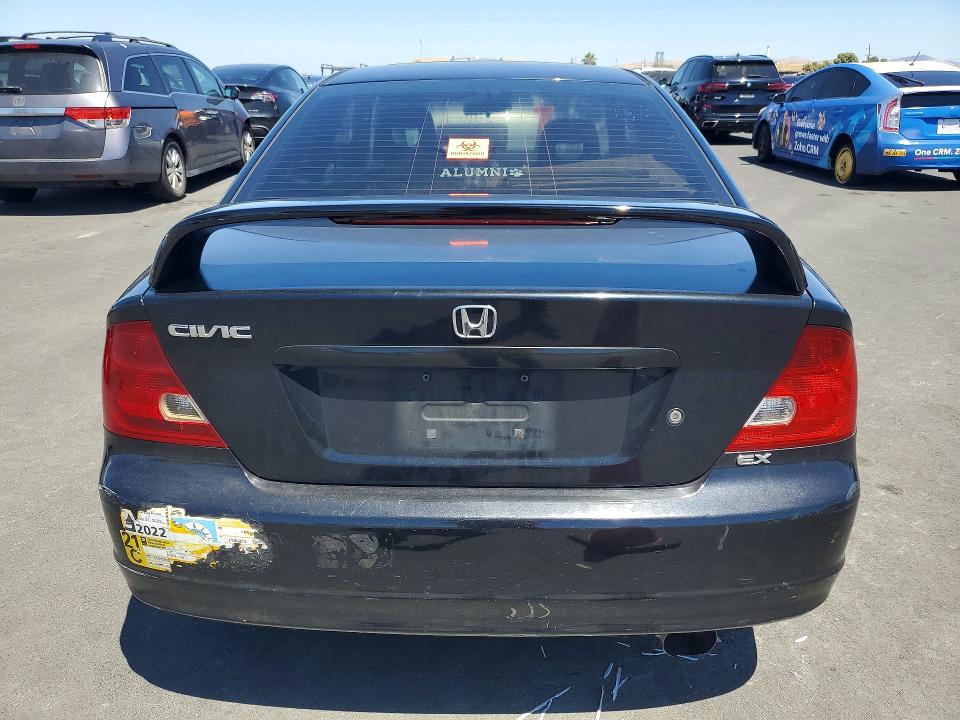 2002 Honda Civic მანქანა იყიდება აუქციონზე, vin: 1HGEM22962L002209, აუქციონის ნომერი: 56152656