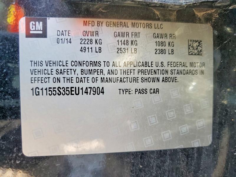 Продаж на аукціоні авто 2014 Chevrolet Impala, vin: 1G1155S35EU147904, номер лоту: 57480196