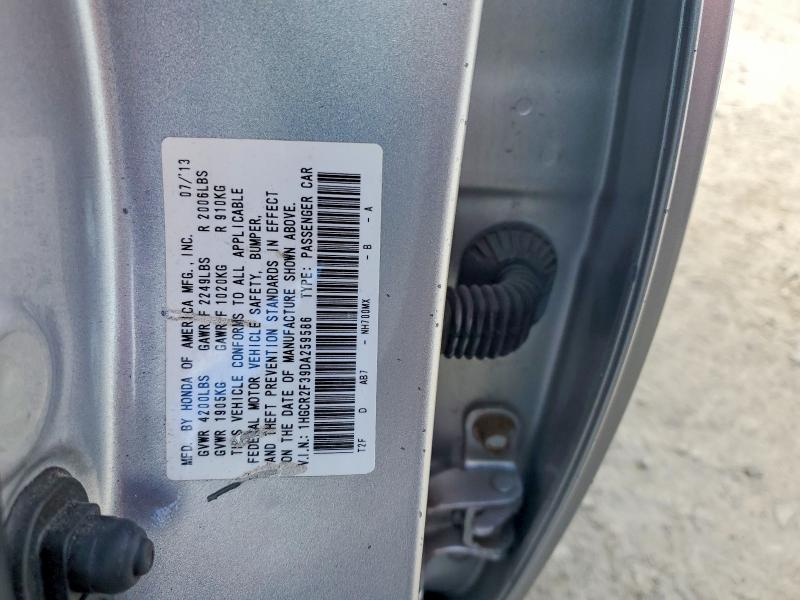 Продаж на аукціоні авто 2013 Honda Accord, vin: 1HGCR2F39DA259586, номер лоту: 56944936