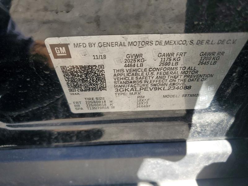 Продаж на аукціоні авто 2019 Gmc Terrain, vin: 3GKALPEV9KL234088, номер лоту: 57053106