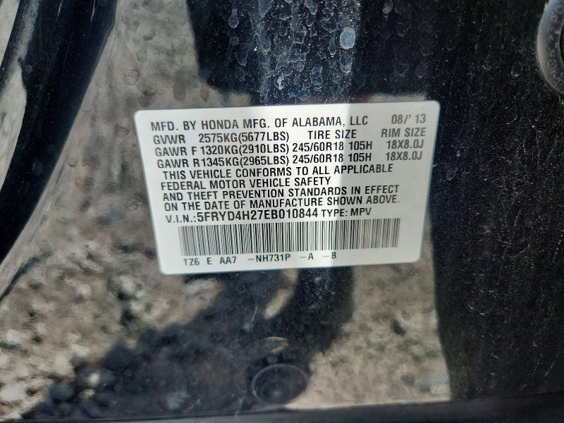 Продаж на аукціоні авто 2014 Acura Mdx, vin: 5FRYD4H27EB010844, номер лоту: 59007836