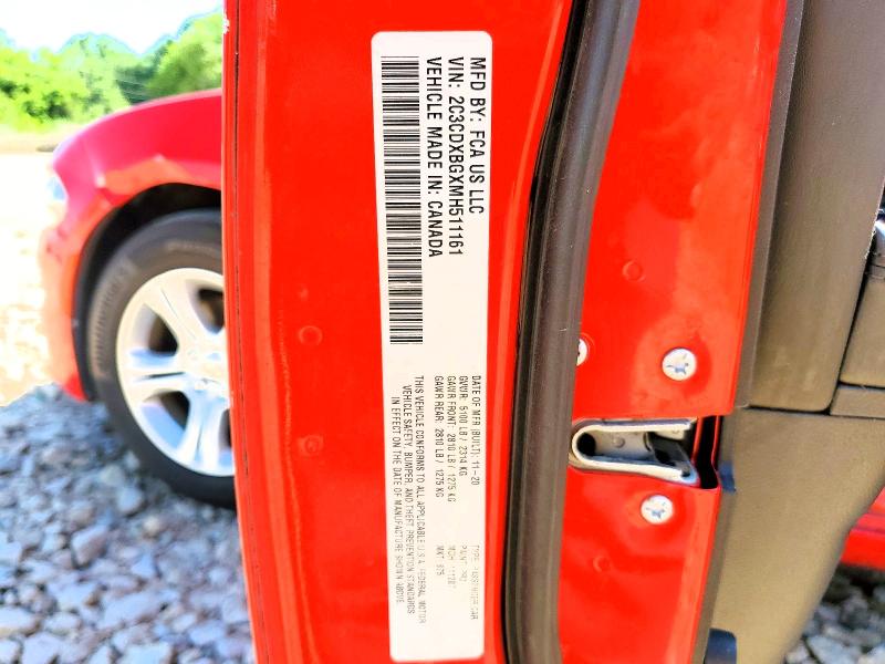 2021 Dodge Charger მანქანა იყიდება აუქციონზე, vin: 2C3CDXBGXMH511161, აუქციონის ნომერი: 54721536