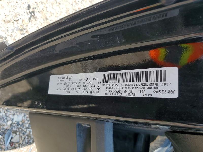 Auction sale of the 2019 Ram Promaster 2500, vin: 3C6TRVDG8KE541547, lot number: 57253656