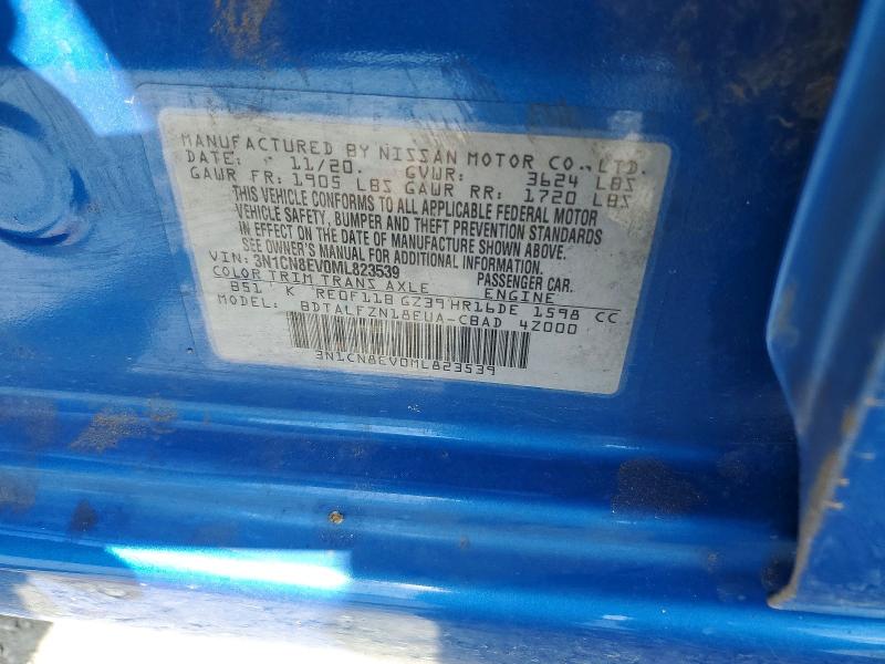 Aukcja sprzedaży 2021 Nissan Versa, vin: 3N1CN8EV0ML823539, numer aukcji: 57169946