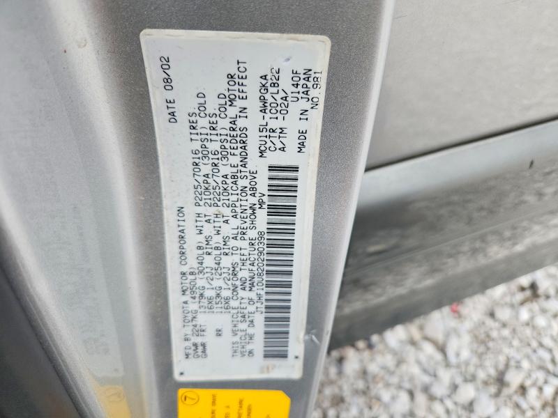 Продаж на аукціоні авто 2002 Lexus Rx 300, vin: JTJHF10U820290398, номер лоту: 58937106
