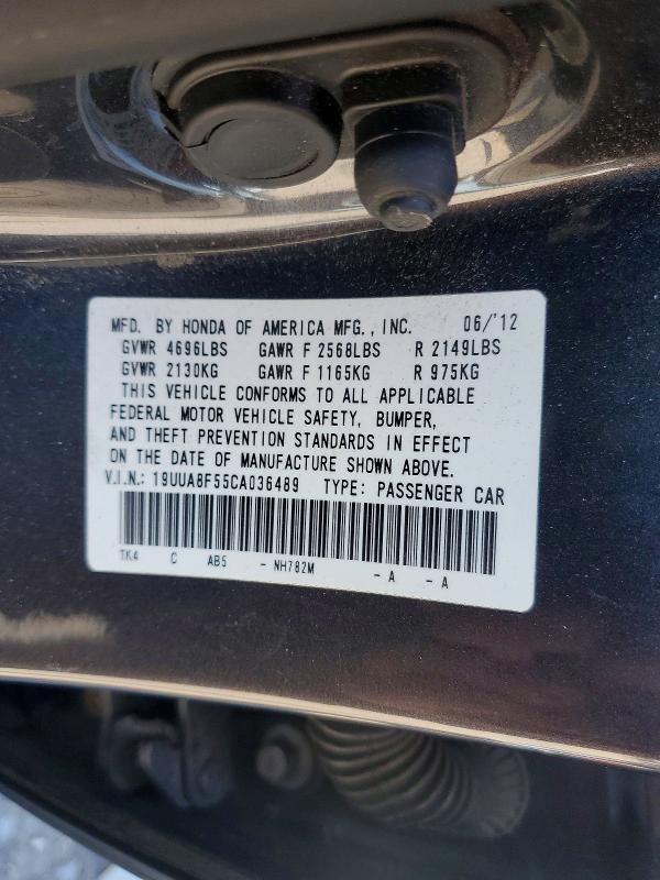 56978306 :رقم المزاد ، 19UUA8F55CA036489 vin ، 2012 Acura Tl مزاد بيع