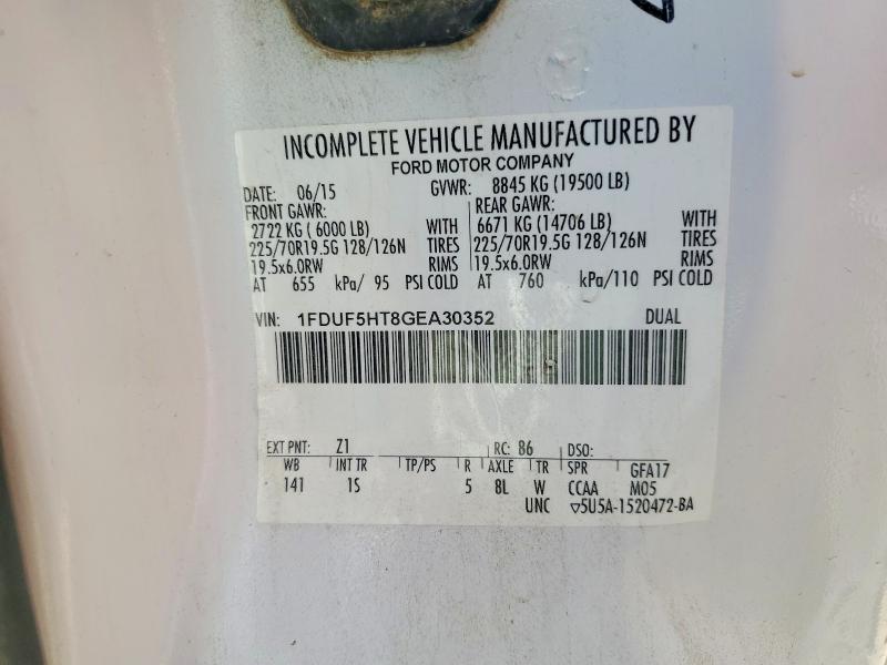 Продажа на аукционе авто 2016 Ford F550, vin: 1FDUF5HT8GEA30352, номер лота: 58522906