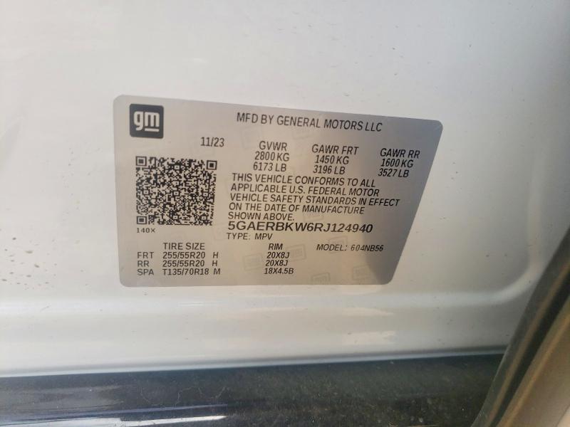 Продажа на аукционе авто 2024 Buick Enclave, vin: 5GAERBKW6RJ124940, номер лота: 58556876