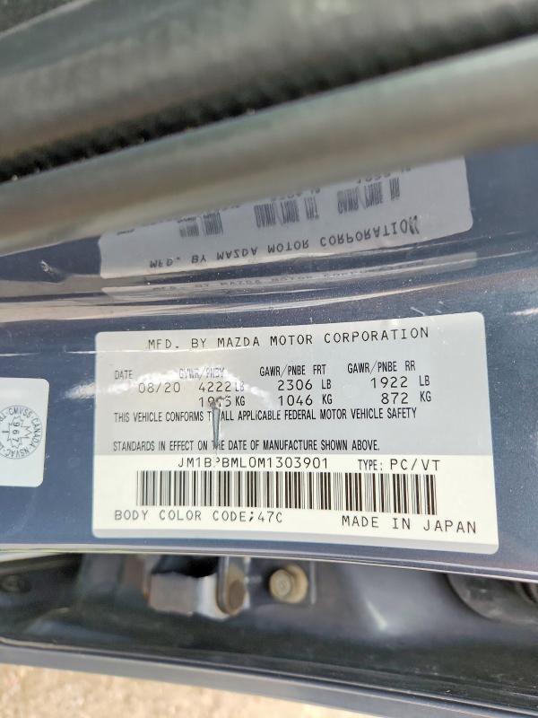 Продажа на аукционе авто 2021 Mazda 3, vin: JM1BPBML0M1303901, номер лота: 57590166