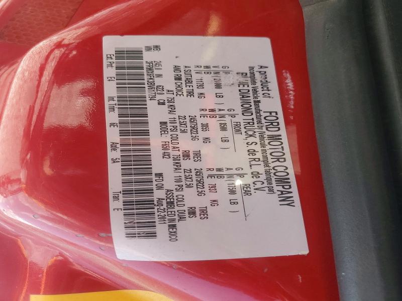 2011 Ford F650 მანქანა იყიდება აუქციონზე, vin: 3FRWX6FK3BV617794, აუქციონის ნომერი: 58764926