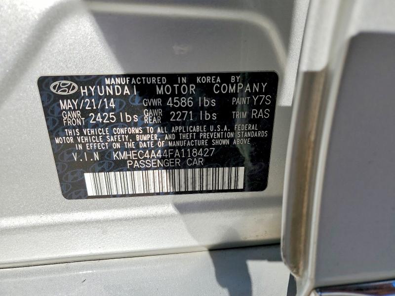 Продажа на аукционе авто 2015 Hyundai Sonata Hybrid, vin: KMHEC4A44FA118427, номер лота: 57532946