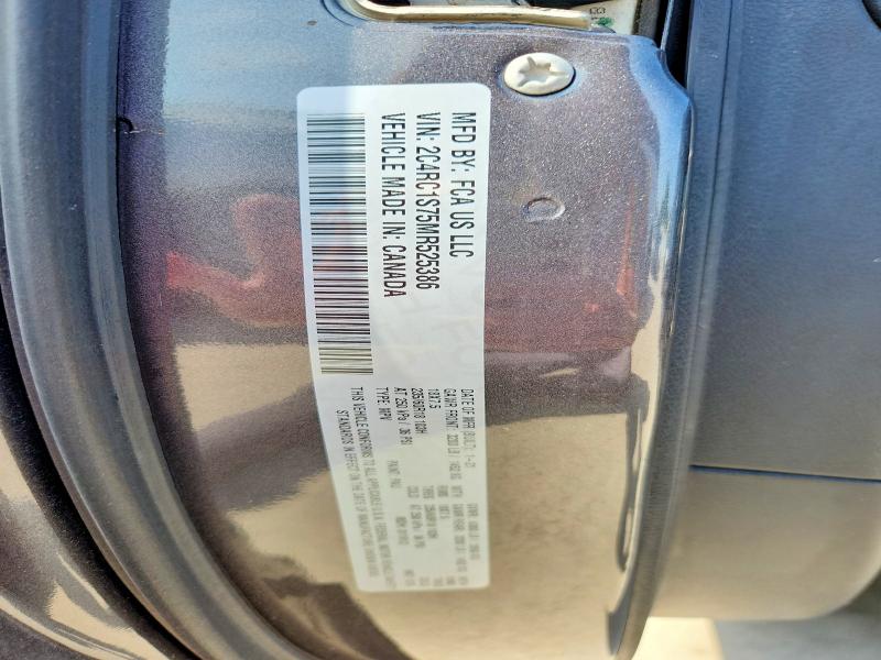 Продаж на аукціоні авто 2021 Chrysler Pacifica, vin: 2C4RC1S75MR525386, номер лоту: 57750006