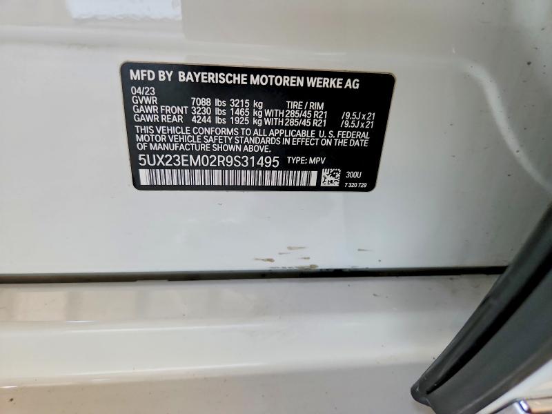 Aukcja sprzedaży 2024 Bmw X7, vin: 5UX23EM02R9S31495, numer aukcji: 56672036