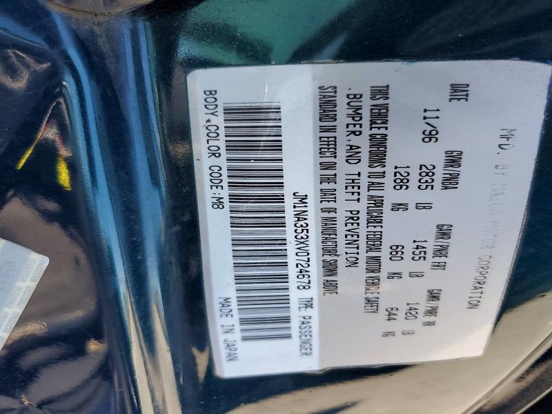 55083766 :رقم المزاد ، JM1NA353XV0724678 vin ، 1997 Mazda Mx-5 Miata مزاد بيع