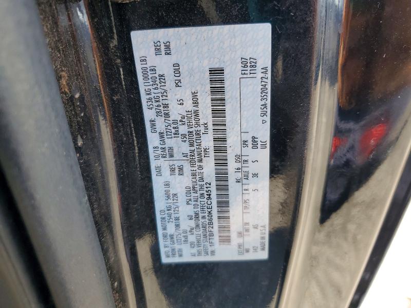 Aukcja sprzedaży 2019 Ford F250, vin: 1FTBF2B60KEC94512, numer aukcji: 56823916