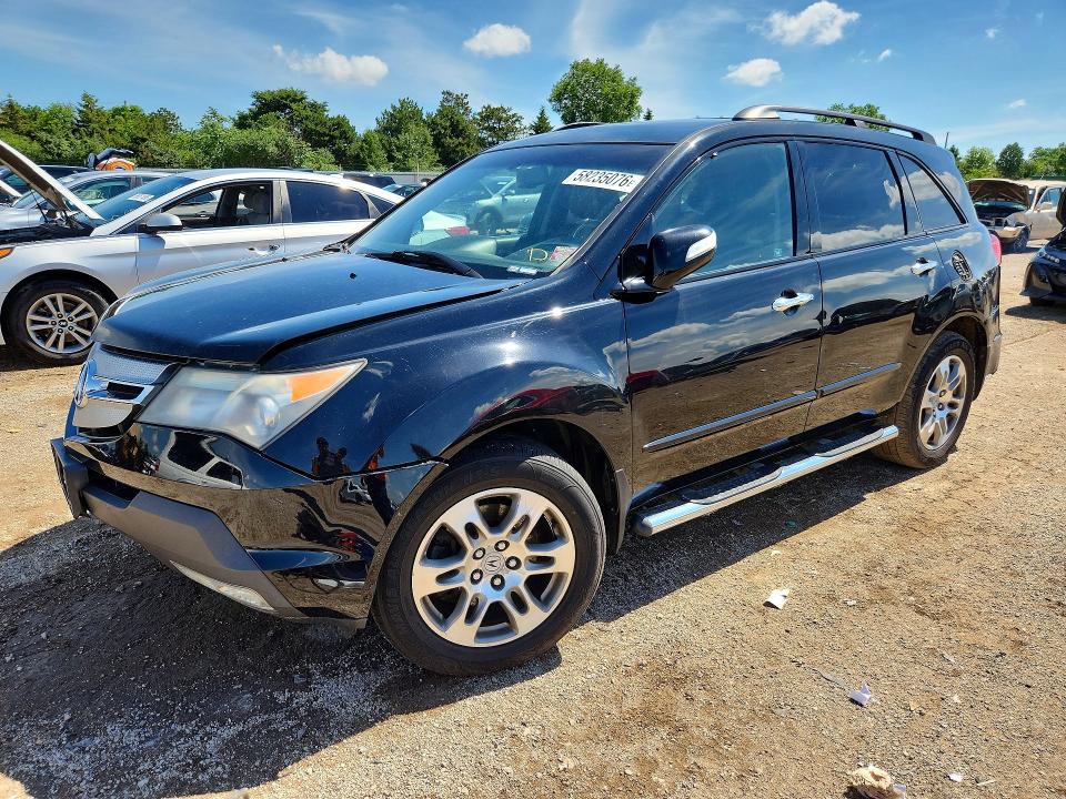 58235076 :رقم المزاد ، 2HNYD28408H524356 vin ، 2008 Acura Mdx مزاد بيع