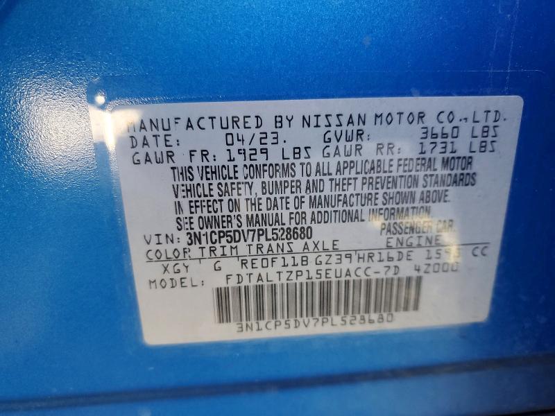 Aukcja sprzedaży 2023 Nissan Kicks, vin: 3N1CP5DV7PL528680, numer aukcji: 59200386