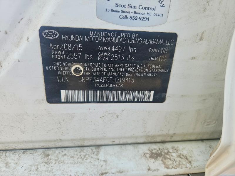 Aukcja sprzedaży 2015 Hyundai Sonata, vin: 5NPE34AF0FH219415, numer aukcji: 58874766