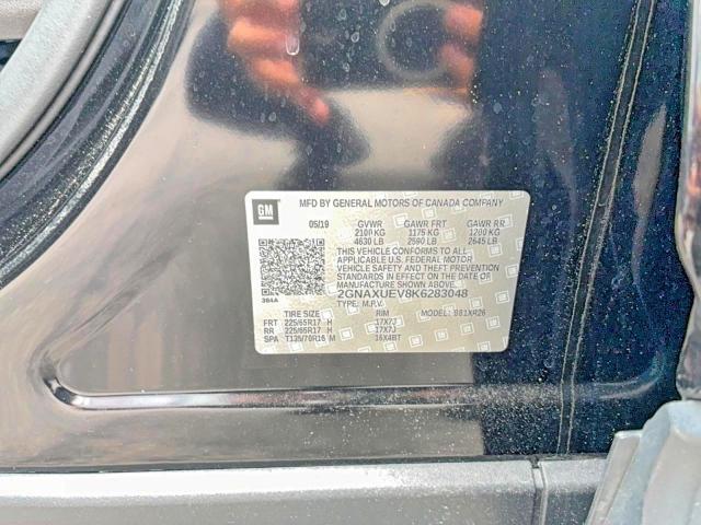 Продаж на аукціоні авто 2019 Chevrolet Equinox, vin: 2GNAXUEV8K6283048, номер лоту: 56265056