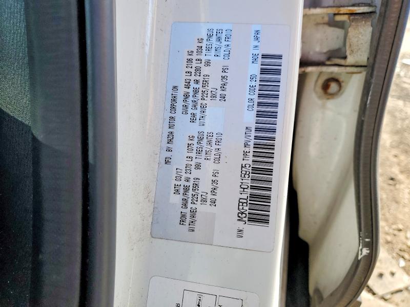 58321566 :رقم المزاد ، JM3KFBDL1H0115975 vin ، 2017 Mazda Cx-5 مزاد بيع
