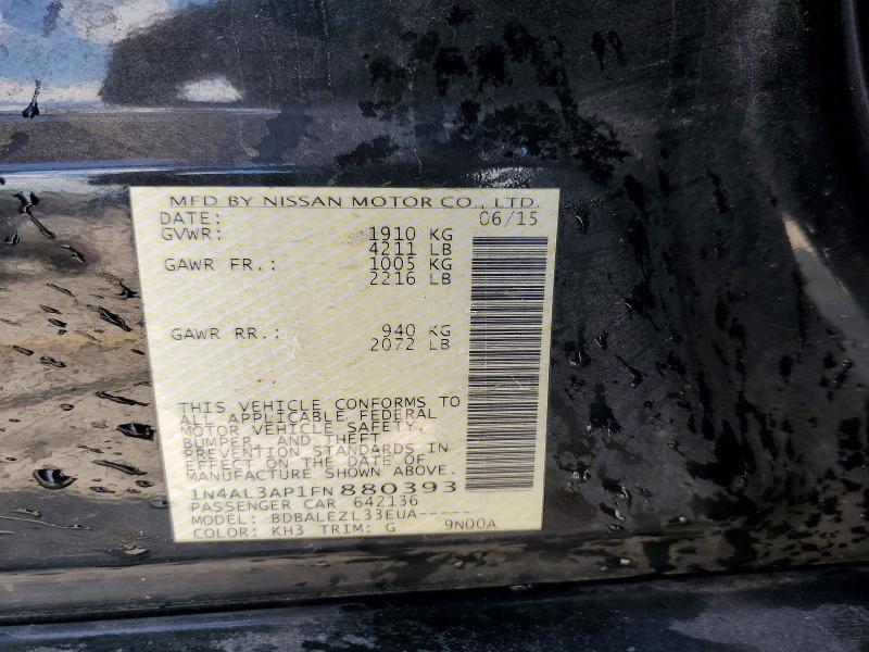 Aukcja sprzedaży 2015 Nissan Altima, vin: 1N4AL3AP1FN880393, numer aukcji: 57572466