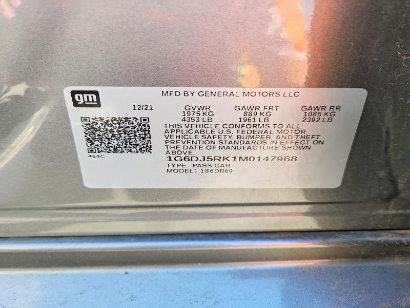 Продажа на аукционе авто 2021 Cadillac Ct4, vin: 1G6DJ5RK1M0147968, номер лота: 58988546