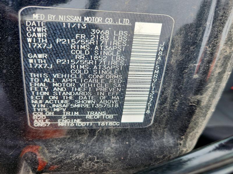 Продажа на аукционе авто 2014 Nissan Juke, vin: JN8AF5MR9ET357518, номер лота: 57698266