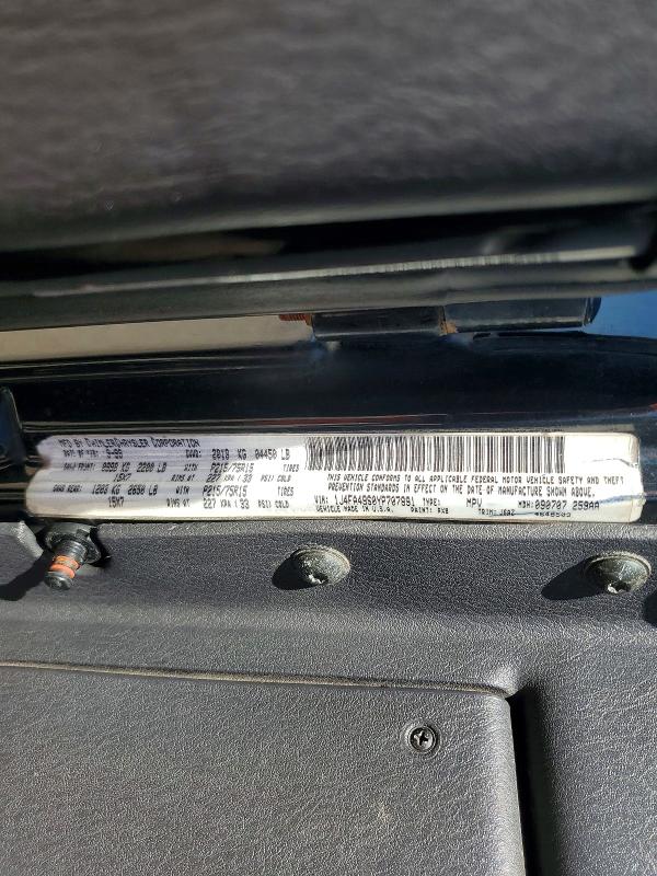 58778226 :رقم المزاد ، 1J4FA49S0YP707891 vin ، 2000 Jeep Wrangler / Tj مزاد بيع