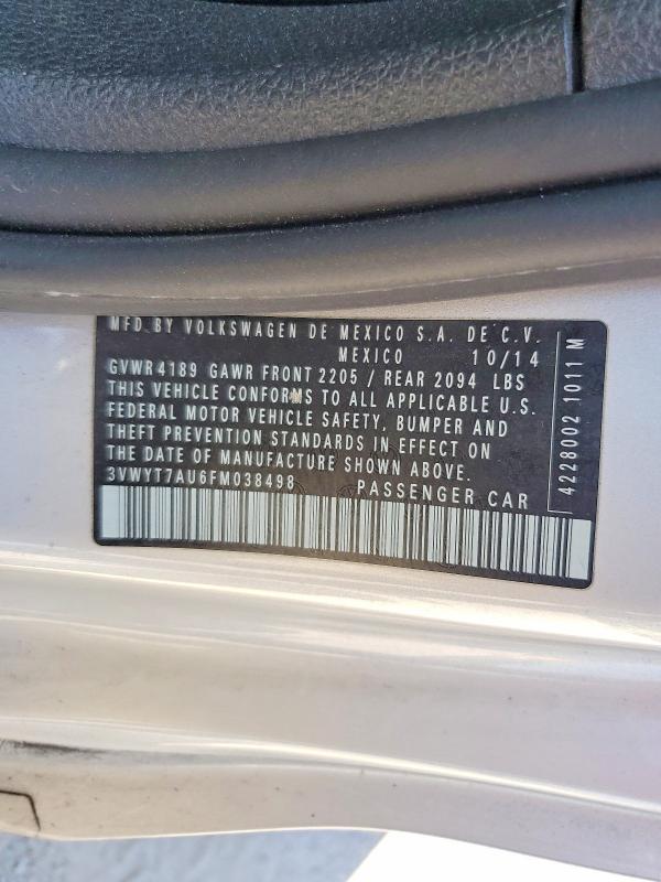 Продаж на аукціоні авто 2015 Volkswagen Gti, vin: 3VWYT7AU6FM038498, номер лоту: 56045826