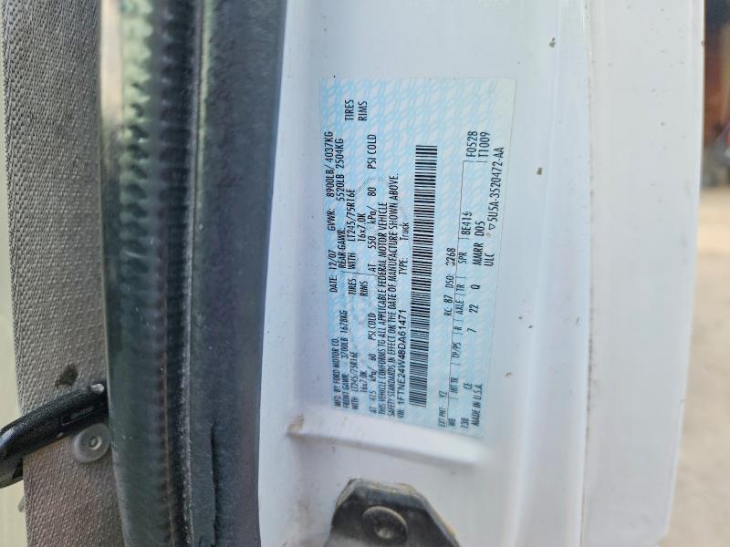 2008 Ford Econoline მანქანა იყიდება აუქციონზე, vin: 1FTNE24W48DA61471, აუქციონის ნომერი: 55691746